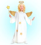 Kostým anděl 5-7 let svatozář