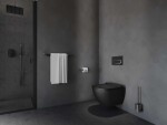 RAVAK - Chrome WC štětka nástěnná s držákem, sklo/matná černá X07P1384