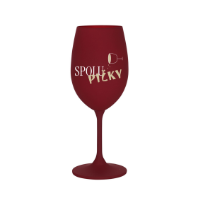 SPOLUPIČKY - bordó sklenice na víno 350 ml
