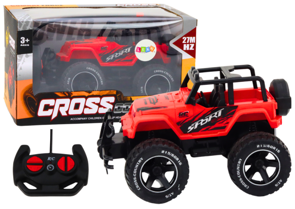 Mamido RC terénní auto na dálkové ovládání 1:18 červené