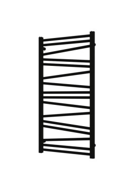 Radiátor kombinovaný SAT Lilon 97,5x50 cm černá matná SATRALI975500BL SATRALI975500BL
