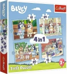 Trefl - Puzzle - Bluey a její svět 4v1