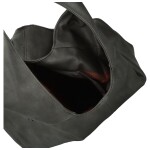 Trendy dámská koženková kabelka na rameno Marlen, tmavě šedá