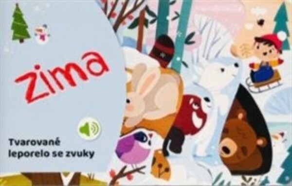 Tvarované leporelo se zvuky - Zima