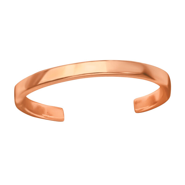 LUNICA Jemný stříbrný prstýnek na nohu ROSE 0453