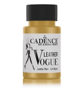 Metalická barva na kůži Cadence Leather Vogue, 50 ml - gold, zlatá