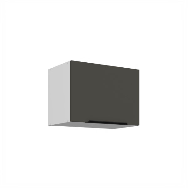 Horní skříňka nad digestoř Aria 50 GU-36 1F Barva korpusu: Bílá, Barva dvířek: GR - Graphite AFM