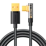 Joyroom S-UC027A6 Úhlový nabíjecí kabel USB-A (M) - USB-C (M) 3A 1.2m černá (S-UC027A6)
