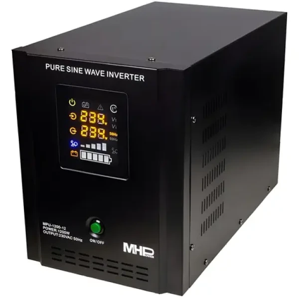 MHPower MPU-1200-12 / Záložní zdroj UPS / 1200 W / čistý sinus / 12 V (MPU-1200-12)