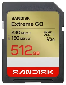 SanDisk Extreme Go SDXC 512GB / Paměťová karta / čtení 230 MB/s / zápis 150 MB/s (SDSDXGN-512G-GNCIN)
