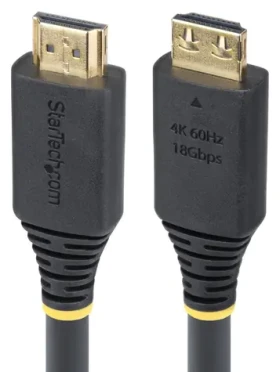 StarTech HDMI2-CABLE-GRIP-20F/6M černá / HDMI kabel / HDMI 2.0 / 6,1 m / zajišťovací konektor (HDMI2-CABLE-GRIP-20F)