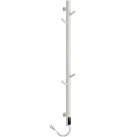 CERANO - Elektrický sušák ručníků Ramus, s displejem - 160W - bílá matná - 1400x30 mm CER-683551