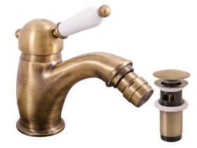 RAV Slezák - LABE - Bidetová baterie s výpustí, Stará mosaz (Bronz), 1/2" L545.5SM