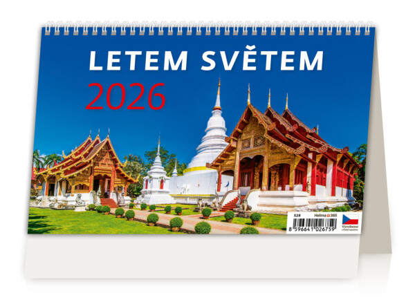 Stolní kalendář 2026 Helma - Letem světem