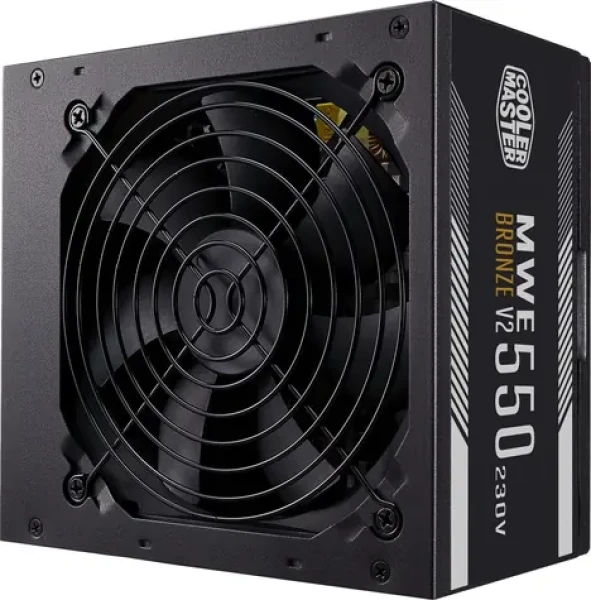 Cooler Master MWE Bronze V2 550W / Zdroj / 550W / aktivní PFC / 80PLUS Bronze / 120mm ventilátor (MPE-5501-ACABW-BEU)