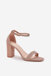 Sandály na podpatku model 215640 Step in style 39