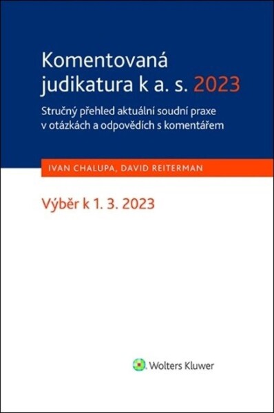 Komentovaná judikatura 2023