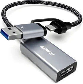 BENFEI HDMI grabber pro záznam videa a zvuku do počítače / Grabber / USB 3.0 (000368GREY)