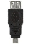 Nedis USB redukce Micro-B(M) - USB-A(F) černá / USB redukce / USB 2.0 (CCGB60901BK)