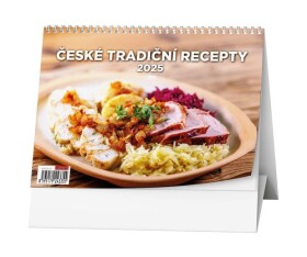 České tradiční recepty 2025 stolní kalendář
