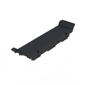 Electronics housings, OMNIMATE Housing - series CH20MBlack, Front element, closed, Width: 22,5 mm