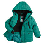 Zimní bunda s kapucí- zelená - 116 GREEN