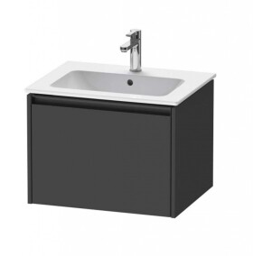 DURAVIT - Ketho.2 Umyvadlová skříňka 44x61x48 cm, 1 zásuvka, grafit mat K25062049490000