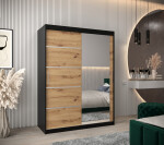 Šatní skříň Abi V2 Barva korpusu: Dub Sonoma, Rozměry: 200 cm, Dveře: Dub sonoma