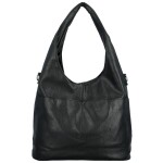 Módní dámská koženková kabelka na rameno Lucyna, černá