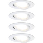 Paulmann 92907 Whirl LED vestavné svítidlo, LED, pevně vestavěné LED, 4.9 W, hliník (kartáčovaný), saténová, sada 3 ks