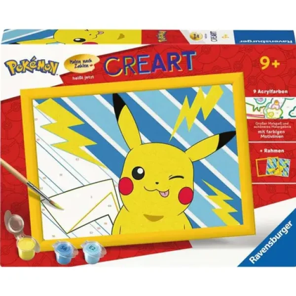 Ravensburger CreArt Drzý Pikachu – malování podle čísel