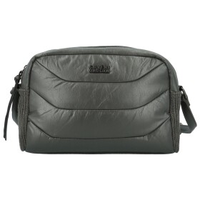 Trendy dámská koženková crossbody kabelka Coveri Darcy, šedá