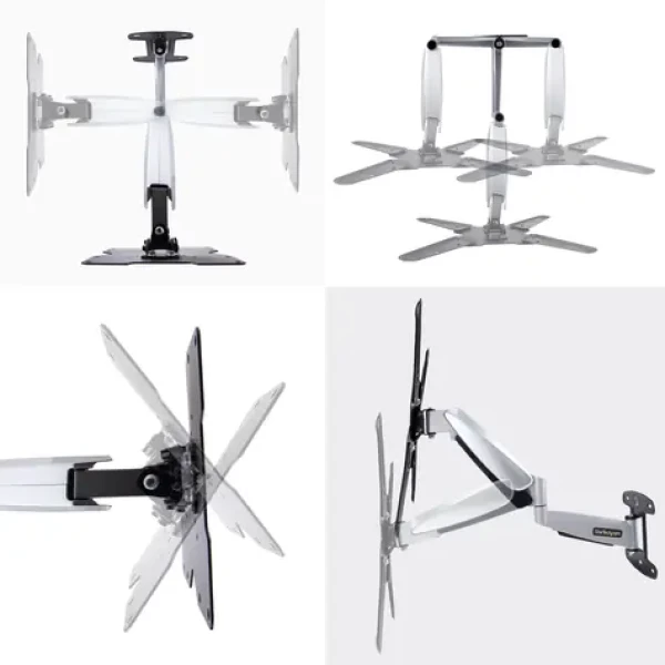 StarTech Nástěnný TV držák Full Motion / 23-55" / VESA 75-400 mm / nosnost 30 kg / naklápěcí, otočný (FHA-TV-WALL-MOUNT)