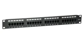 Equip Patchpanel 24x / RJ-45 / CAT5E / UTP / 1U / 19" (235325)