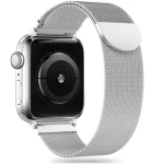 Tech-Protect MilaneseBand stříbrná / Řemínek pro Apple Watch / 38/40/41 mm / Series 4/5/6/7/8/9/SE