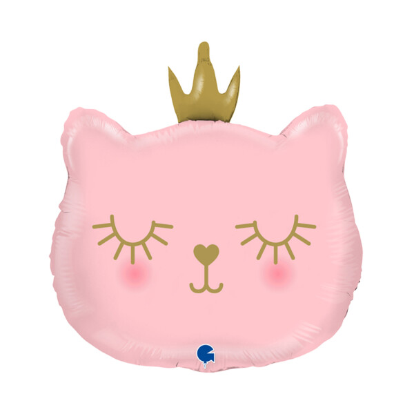 Balónek fóliový Kočka s korunkou - Albi