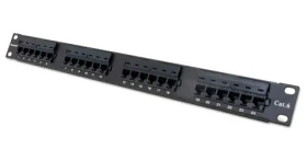 XtendLan Patch panel 19" / 24 portů / Cat6 / pozlacené kontakty / 110 (PP19-24C6U)