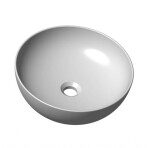 RAVAK - UNI Umyvadlo na desku, průměr 40 cm, bez přepadu, bílá XJX01140003