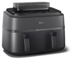 Philips NA550/00 černá / Horkovzdušná fritéza / dvojitý koš / funkce páry / 2750 W / 9 l (001895060000)