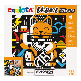 Carioca sametové omalovánky VAN ORTON Art - 4 ks