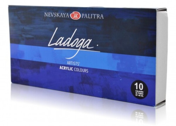 Ladoga akrylové barvy sada 10×46 ml Nevskaya Palitra