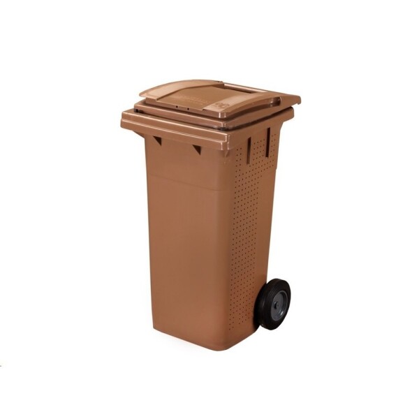 Popelnice 120 l plastová BIO s kolečky AKCE