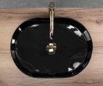 REA - Umyvadlo na desku Nadia 50 Black Stone REA-U9240