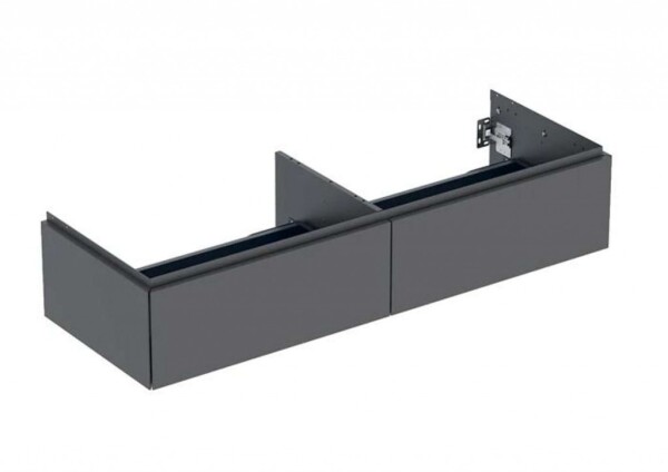 GEBERIT - ONE Umyvadlová skříňka, 133x27x47 cm, 2 zásuvky, lávová 505.076.00.3