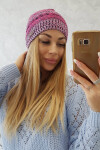 Fleecová čepice Patrycja K254 fuchsiová+růžová UNI