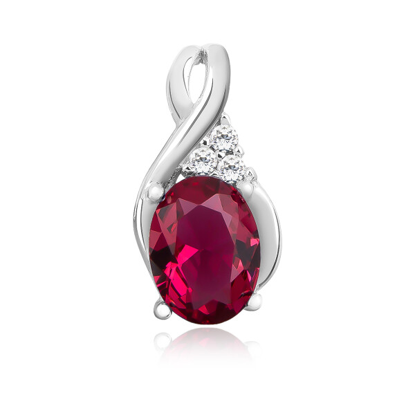 LUNICA Stříbrný přívěsek RUBY 0266