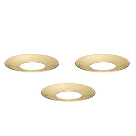 Stoff Nagel Ochranný kroužek na svíčku STOFF Nagel Solid Brass – set 3 ks, zlatá barva, kov