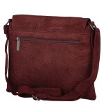 Dámská crossbody kabelka s hadím vzorem Geina, vínově červená