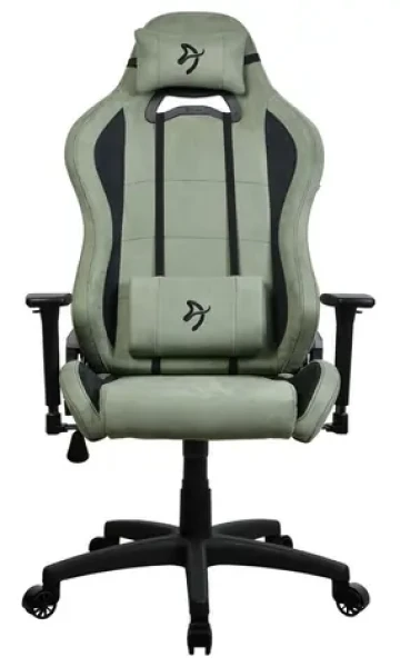 Arozzi Torretta Super Soft zelená / Herní židle / látkové čalounění / nastavitelná výška a úhel / otočná o 360° (TORRETTA-SPSF-FST)