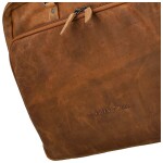 Stylová kožená pracovní taška GW Xuan, camel